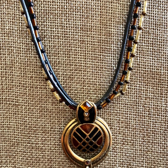 Chico’s Antique Gold Tone 11” Necklace 6-Strand - Picture 1 of 4